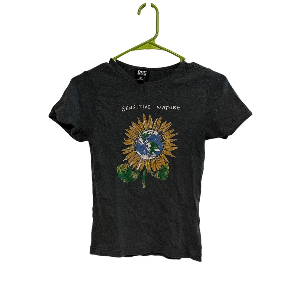 Medium gray sensitive nature urban outfitters t-shirt